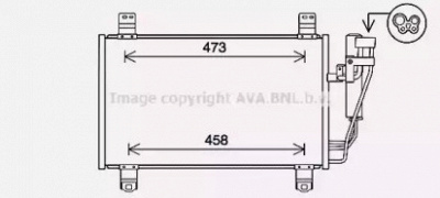 AVA QUALITY COOLING mz5283d -  Конденсатор, кондиционер